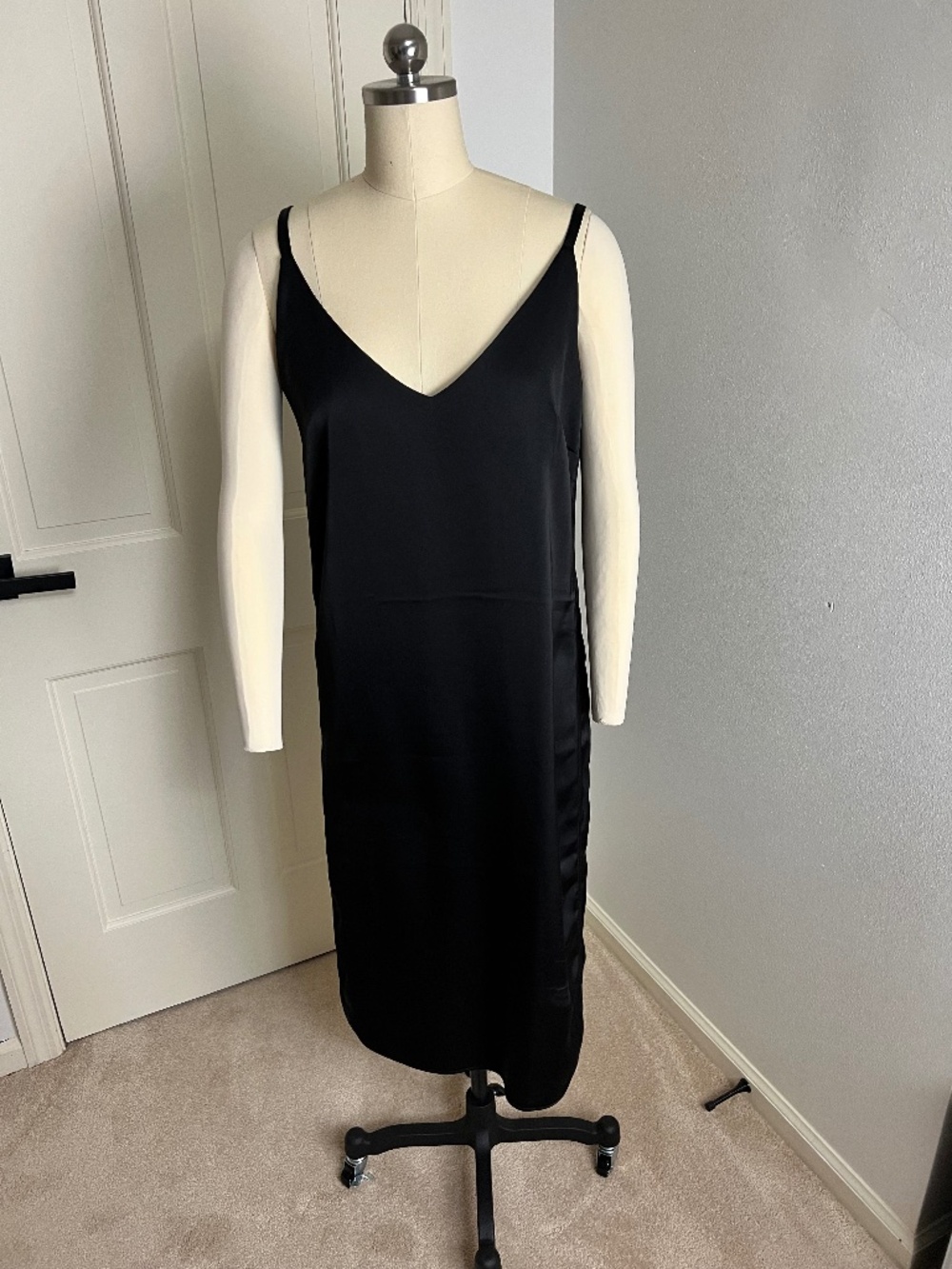 Michael Stars Black Slip Dress Midi Size S. Like New